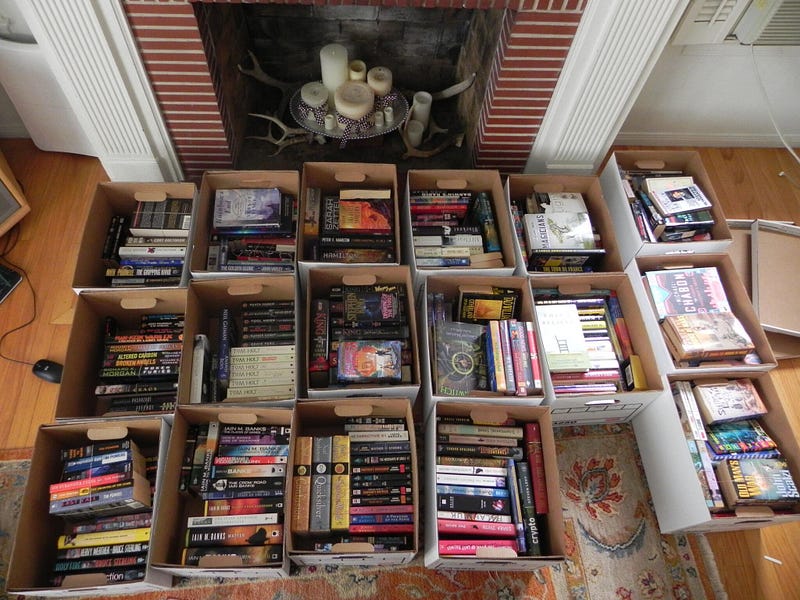 We gave away our library of books