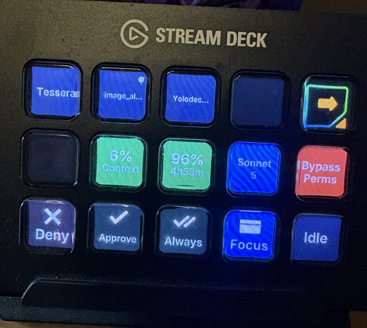 yolodeck – Stream Deck plug-in for Claude
